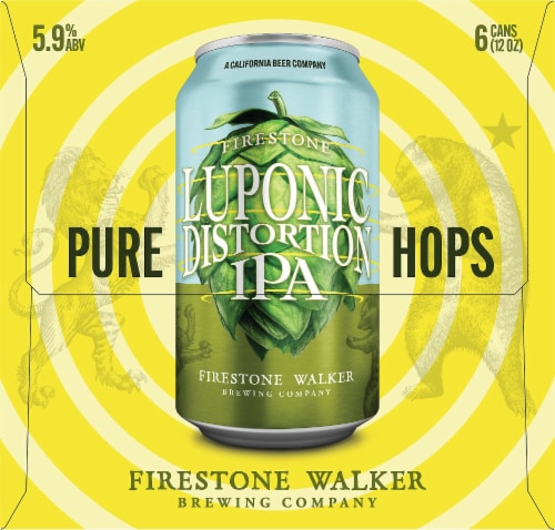Firestone Walker Luponic Distortion IPA Beer Perspective: right