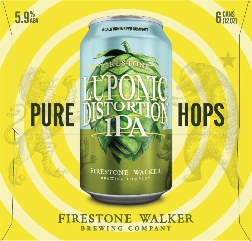 Firestone Walker Luponic Distortion IPA Beer Perspective: right