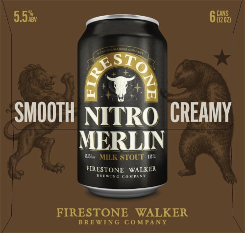 Firestone Walker Nitro Merlin Milk Stout Perspective: right