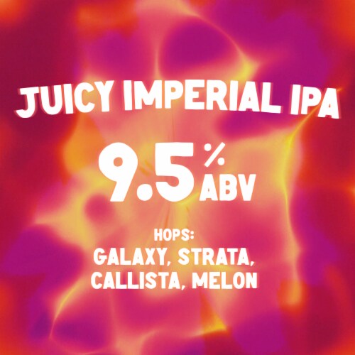 Firestone Walker Mind Haze Cosmic Crusher Imperial Juicy IPA Craft Beer Pack Perspective: right