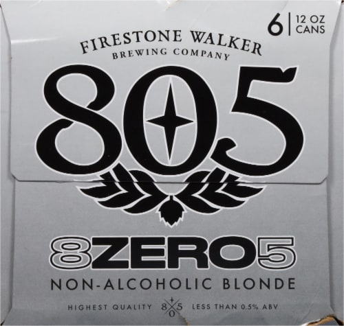 Firestone Walker 8ZERO5 Non-Alcoholic Blonde Ale, 6 cans