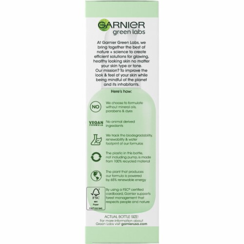 Garnier Green Labs Canna-B Fragrance Free Pore Perfecting Serum Cream Perspective: right