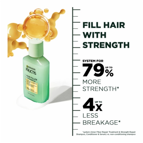 Garnier Fructis Hair Filler Strength Repair Hair Serum for Weak, Damaged Hair Perspective: right