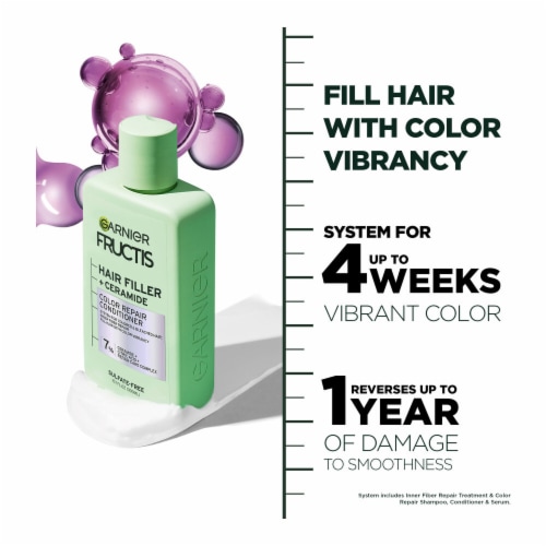 Garnier Fructis Hair Filler Color Repair Conditioner Sulfate Free for Colored & Bleached Hair Perspective: right