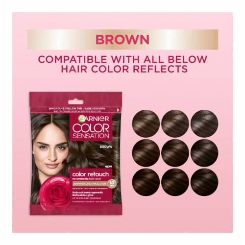 Garnier Color Sensation Color Retouch Hair Color Demi-Permanent for Root Regrowth Brown Perspective: right