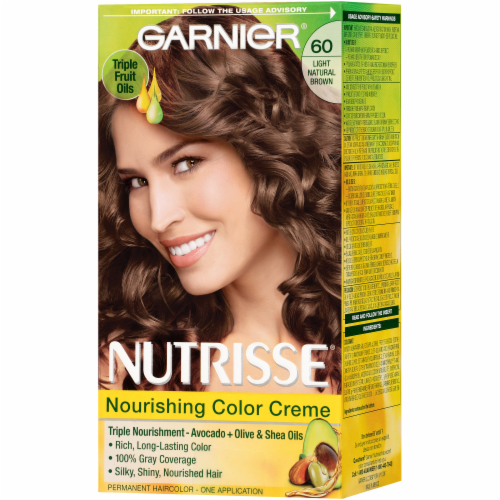 Garnier Nutrisse Light Natural Brown Permanent Haircolor Perspective: right