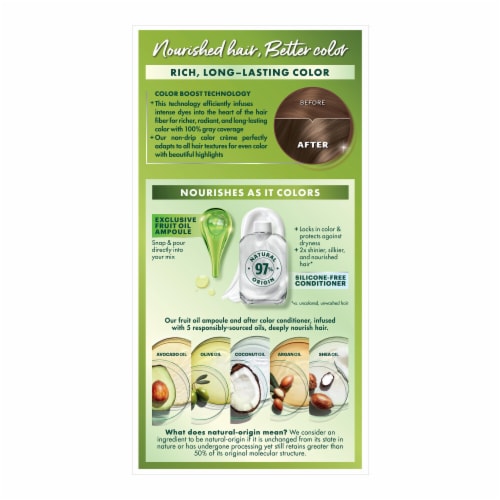 Garnier Nutrisse Nourishing 61 Light Ash Brown Iced Coffee Hair Color Creme Perspective: right