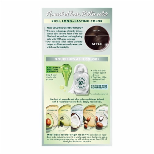 Garnier Nutrisse Nourishing Permanent Hair Color 40 Dark Brown Perspective: right