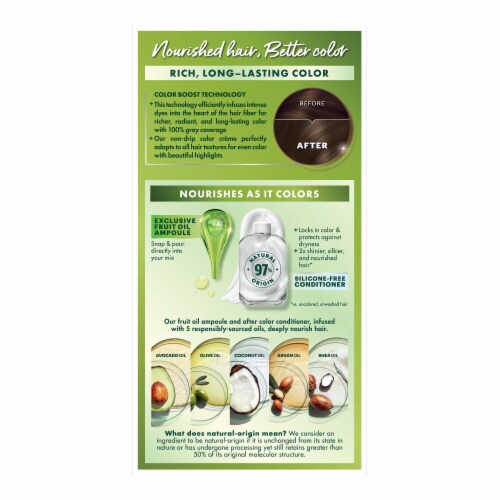 Garnier Nutrisse Nourishing Permanent Hair Color 43 Dark Golden Brown Perspective: right