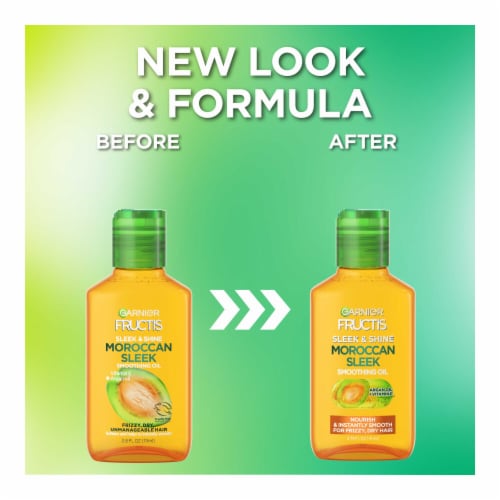 Garnier Fructis Sleek and Shine Moroccan Smoothing Hair Oil for Frizzy, Dry Hair Perspective: right
