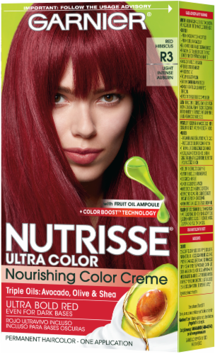 Garnier Nutrisse Red Hibiscus Light Intense Auburn Permanent Haircolor Perspective: right
