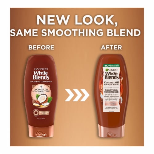 Garnier Whole Blends Coconut Oil and Cocoa Butter Conditioner Perspective: right