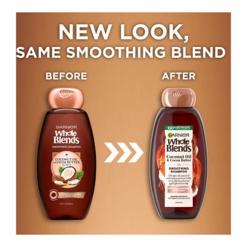 Garnier Whole Blends Coconut Oil and Cocoa Butter Shampoo Perspective: right