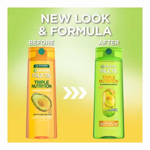 Garnier Fructis Triple Nutrition Nourishing Shampoo for Dry to Very Dry Hair Perspective: right