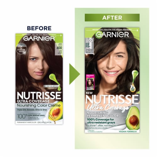 Garnier® Nutrisse® Ultra Coverage 400 Sweet Pecan Hair Color Perspective: right
