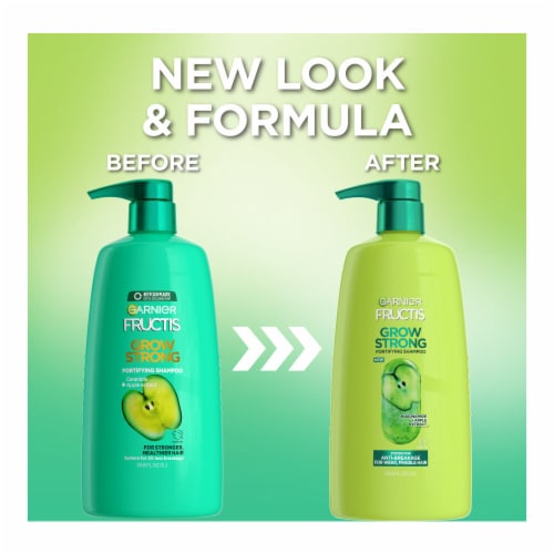 Garnier Fructis Grow Strong Fortifying Shampoo Perspective: right