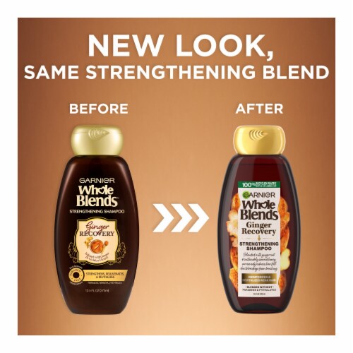 Garnier Whole Blends Ginger Recovery Strengthening Conditioner for Weak Hair Perspective: right