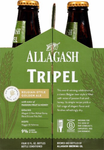 Allagash® Tripel Belgian Style Golden Ale Perspective: right