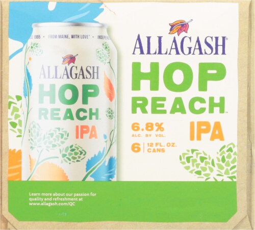 Allagash® Hop Reach IPA Cans Perspective: right