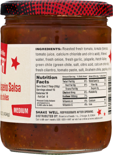 Salpica® Lonestar Supernova Tomato Jalapeno Salsa with Roasted Chiles Perspective: right