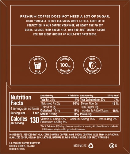 La Colombe® Mocha Cold Brew Draft Latte Perspective: right