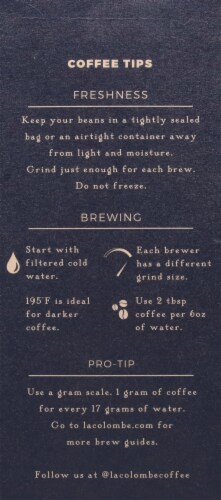 La Colombe Corsica Whole Bean Coffee Perspective: right