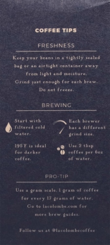 La Colombe Nizza Whole Bean Coffee Perspective: right