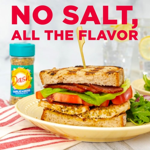 Dash Salt-Free Garlic & Herb Seasoning Blend, Kosher Perspective: right