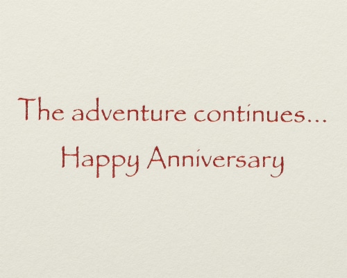 Papyrus Anniversary Card (Sailboat) Perspective: right