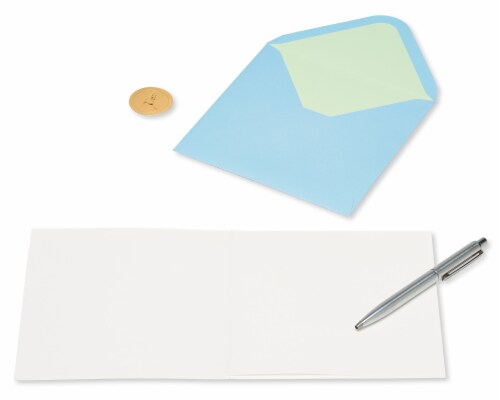 Papyrus Blank Card (White Rose) Perspective: right