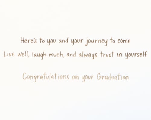 Papyrus Graduation Card (Better Things Ahead) Perspective: right