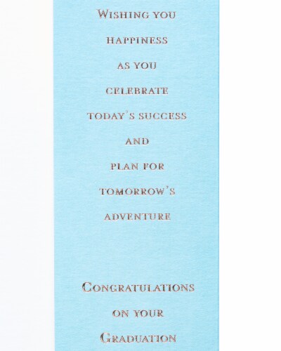 Papyrus Graduation Card Money Holder (Grad Caps Quote) Perspective: right