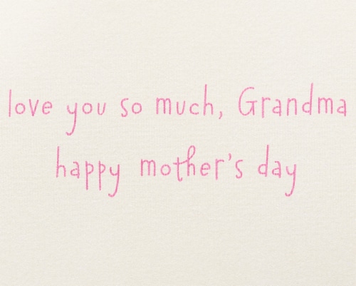 Papyrus Mother's Day Card for Grandma (Colorful Birds) Perspective: right