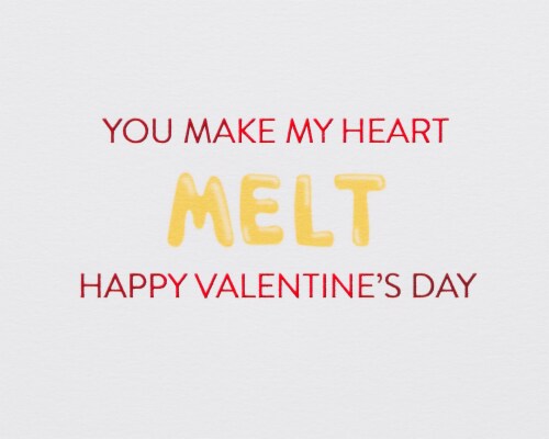 Papyrus Funny Valentine’s Day Card (Butter Half) Perspective: right