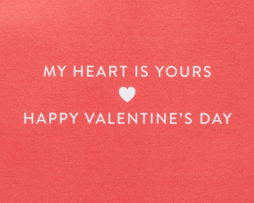 Papyrus Romantic Valentine’s Day Card (Heart Beat) Perspective: right