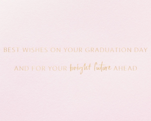Papyrus Graduation Card (Floral Cap) Perspective: right