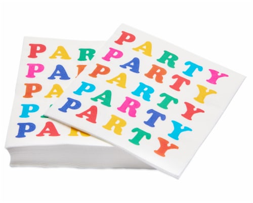 American Greetings Rainbow Lunch Napkins Perspective: right