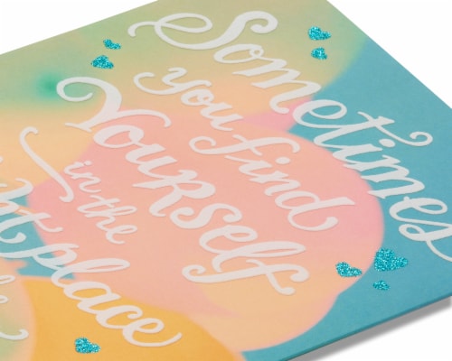American Greetings Romantic Birthday Card (Right Place Right Time) Perspective: right