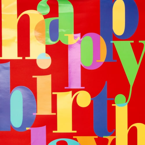 American Greetings #6 Birthday Lettering Gift Bag Perspective: right