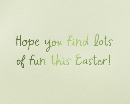 Papyrus Easter Card for Kids (Bunny in Flower Pot) Perspective: right