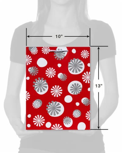 American Greetings Medium Christmas Snowflakes Gift Bag Perspective: right