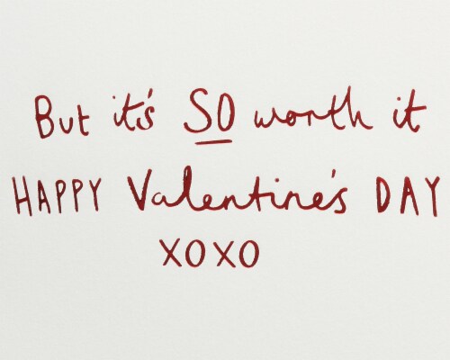 Papyrus Valentine’s Day Card (Worth It) Perspective: right