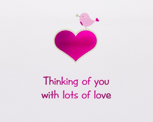 Papyrus Valentine’s Day Card (Thinking of You) Perspective: right