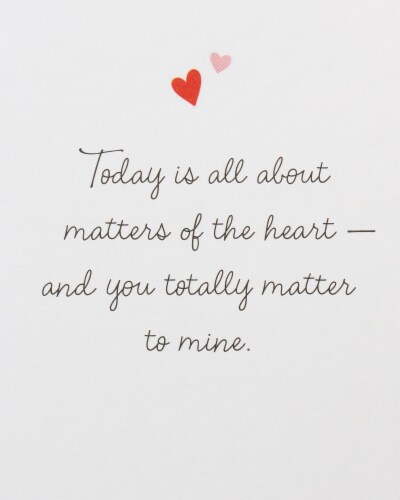 American Greetings #59 Valentine's Day Card (Floral Heart) Perspective: right