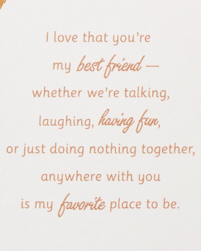 American Greetings #61 Romantic Valentine's Day Card (My Lover) Perspective: right