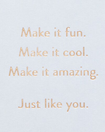 American Greetings #64 Birthday Card (Make it Amazing) Perspective: right