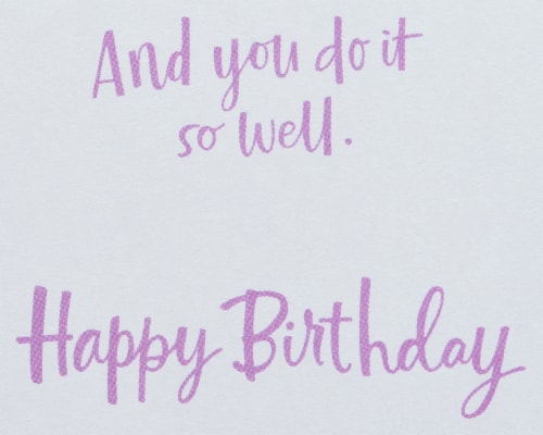 American Greetings #21 Birthday Card (Glad You Exist) Perspective: right