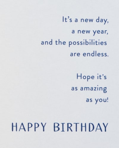 American Greetings #60 Birthday Card (Make a Wish) Perspective: right