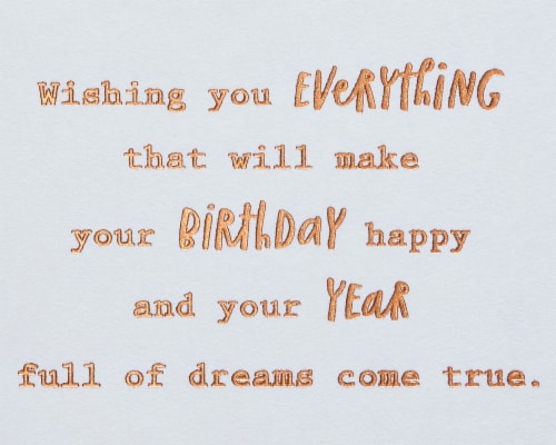 American Greetings Birthday Card for Man - Strength and Spirit (#26) Perspective: right
