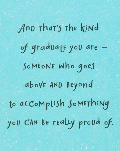 American Greetings #58 Graduation Card (Dandelions) Perspective: right